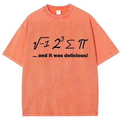 Ate Sum Pi And It Was Delicious Vintage Distressed T-shirt