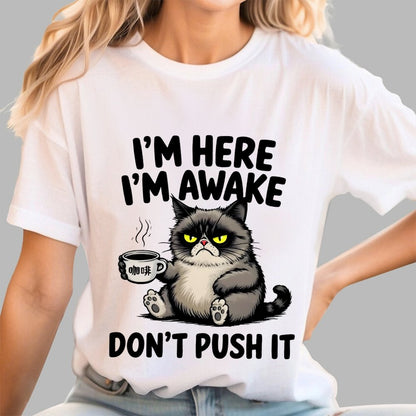 Tired Cat Geek T-Shirt