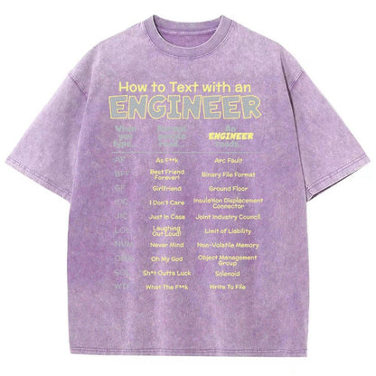 How To Text With An Engineer Vintage Distressed T-shirt