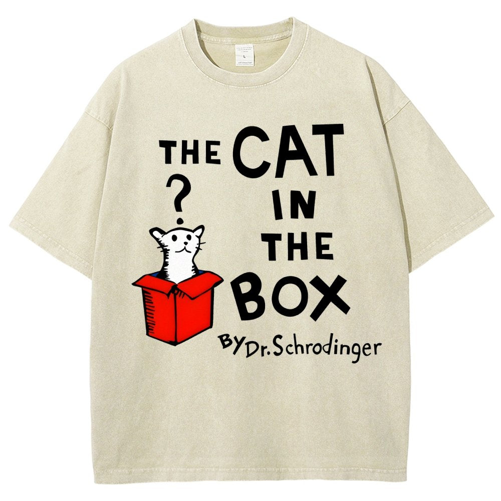 The Cat in the Box Vintage Distressed T-shirt