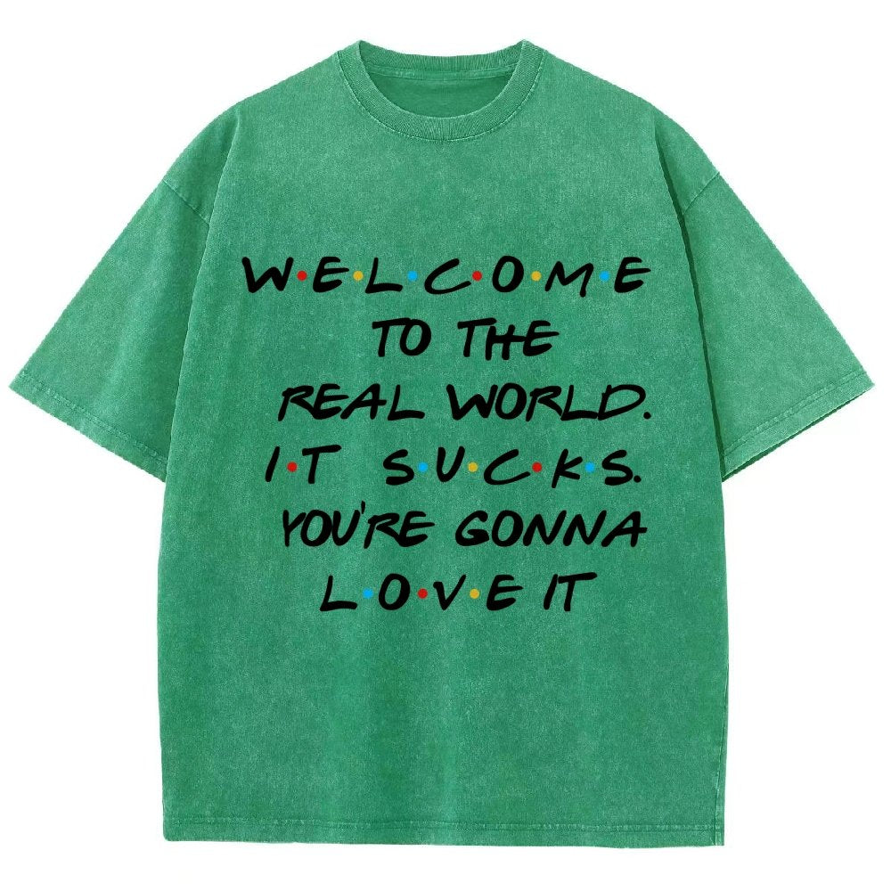 Welcome To The Real World Vintage Distressed T-shirt
