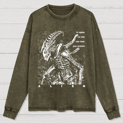 In Space No One Can Hear You Cleaned Long Sleeve Tee