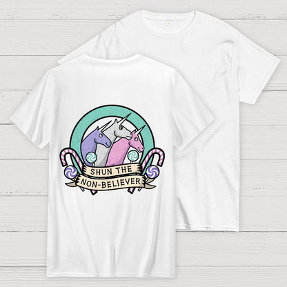 Shun the Non-Believer Back Printing Geek T-Shirt
