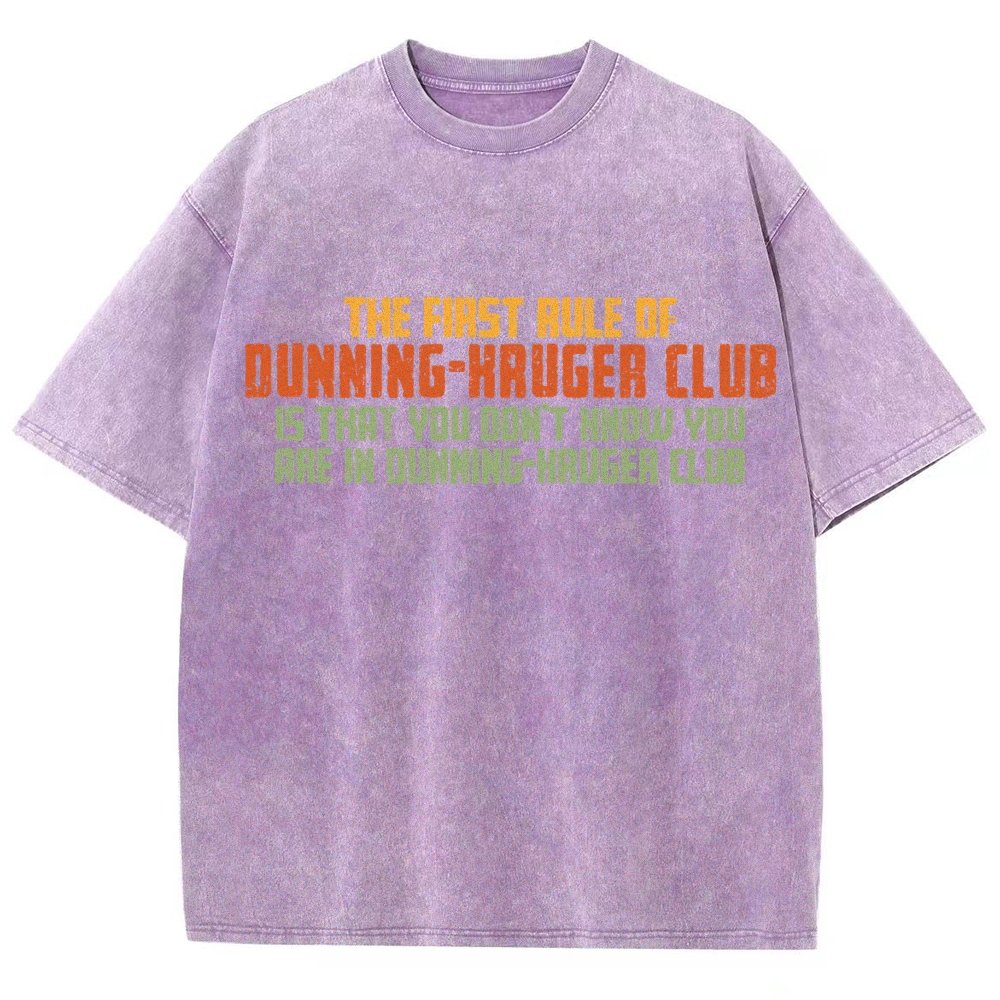 Dunning-Kruger Club Vintage Distressed T-shirt