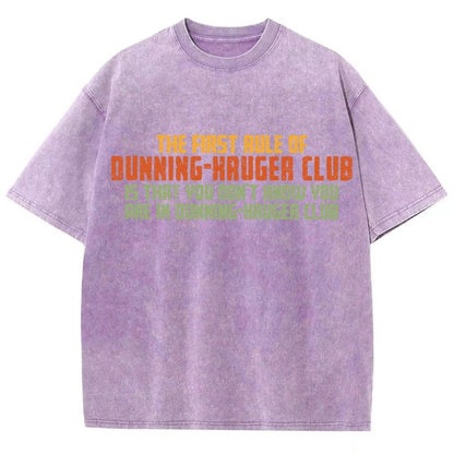 Dunning-Kruger Club Vintage Distressed T-shirt