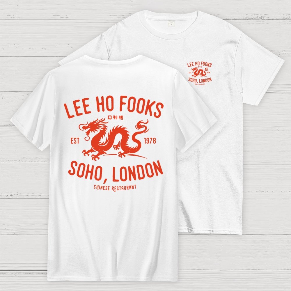 Lee Ho Fooks Vintage Resto Front And Back Printing Geek T-Shirt