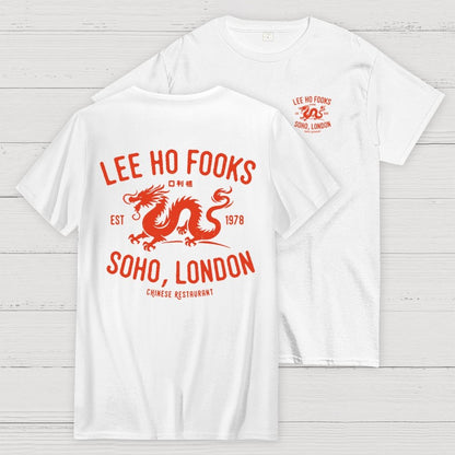 Lee Ho Fooks Vintage Resto Front And Back Printing Geek T-Shirt