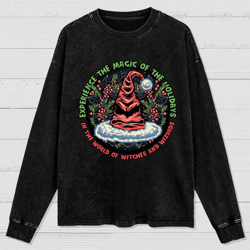 Magic of the Holidays Washed Long Sleeve Tee