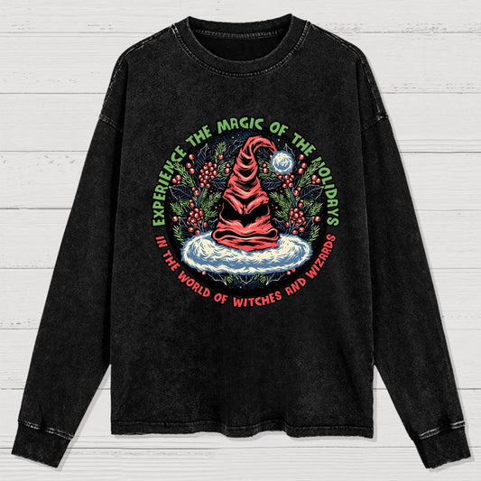 Magic of the Holidays Washed Long Sleeve Tee