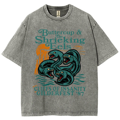 Buttercup & the Shrieking Eels at Harmonyfest Vintage Distressed T-shirt