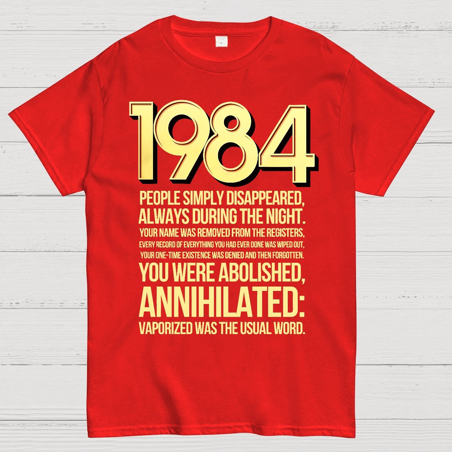 1984-Evaporation-Satire Geek T-Shirt