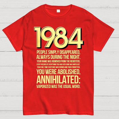 1984-Evaporation-Satire Geek T-Shirt