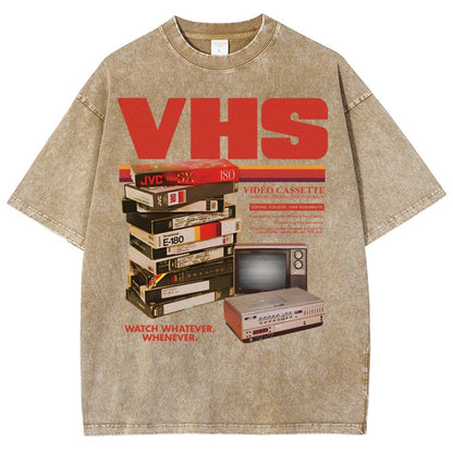 Vintage VHS Tapes  Vintage Distressed T-shirt