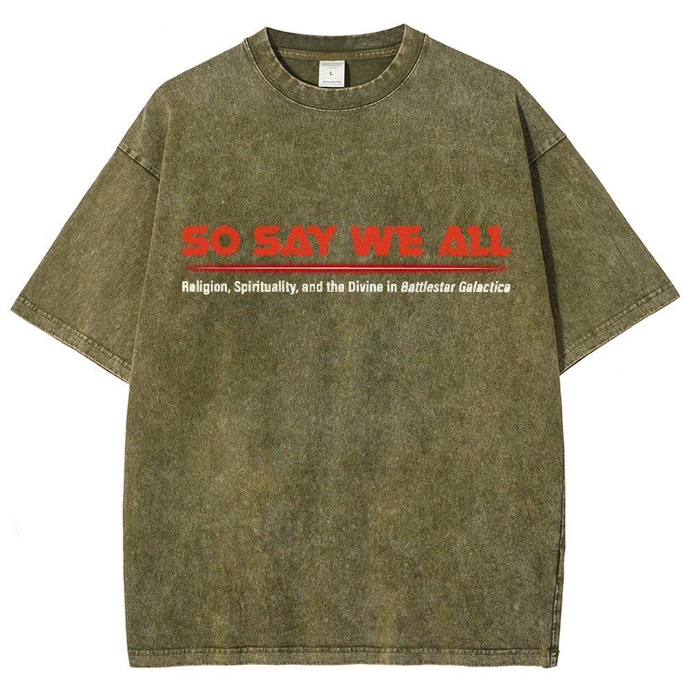 So Speak We All Vintage Distressed T-shirt