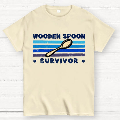 Personalized Wooden Spoon Survivor Unisex Geek T-Shirt