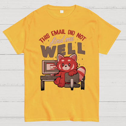 This Email Did Not Find Me Well Geek T-Shirt