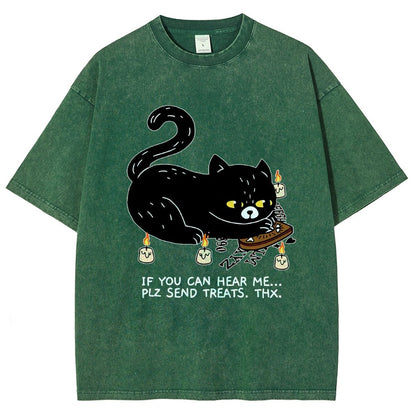 Send Treats Thx Vintage Distressed T-shirt