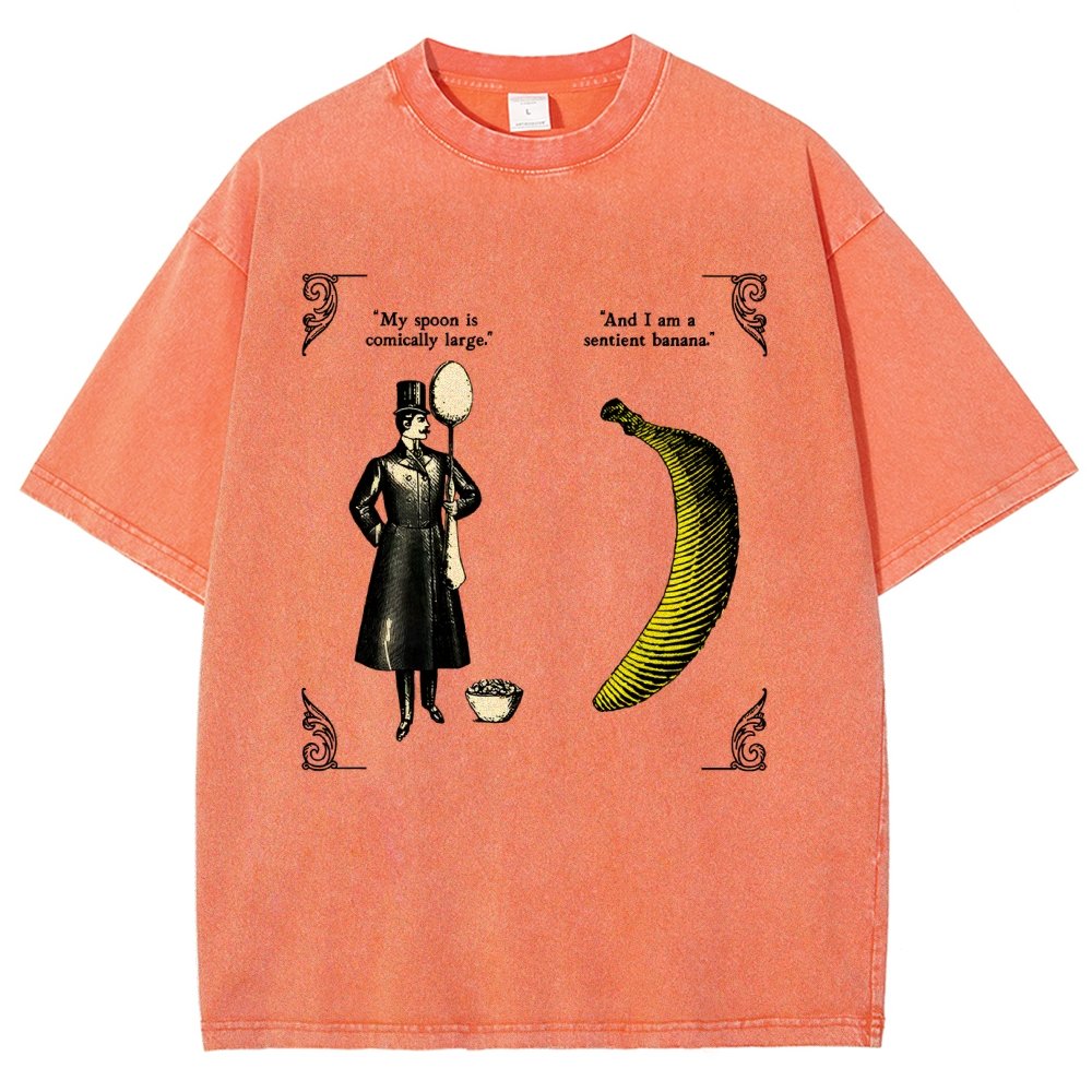 The Olde Joke Of A Big Spoon And A Banana Vintage Distressed T-shirt