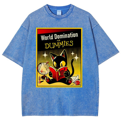 World Domination For Dummies Vintage Distressed T-shirt