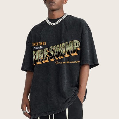 Greetings From The Mystic Swamp Vintage Distressed T-shirt