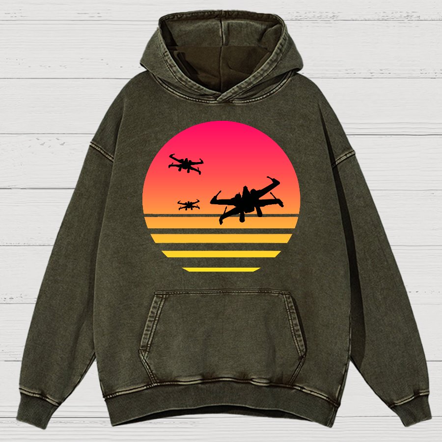 Fighter Vintage Distressed Hoodie