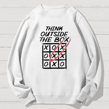 Think Outside The Box Nerd Geek Cotton Sweatshirt