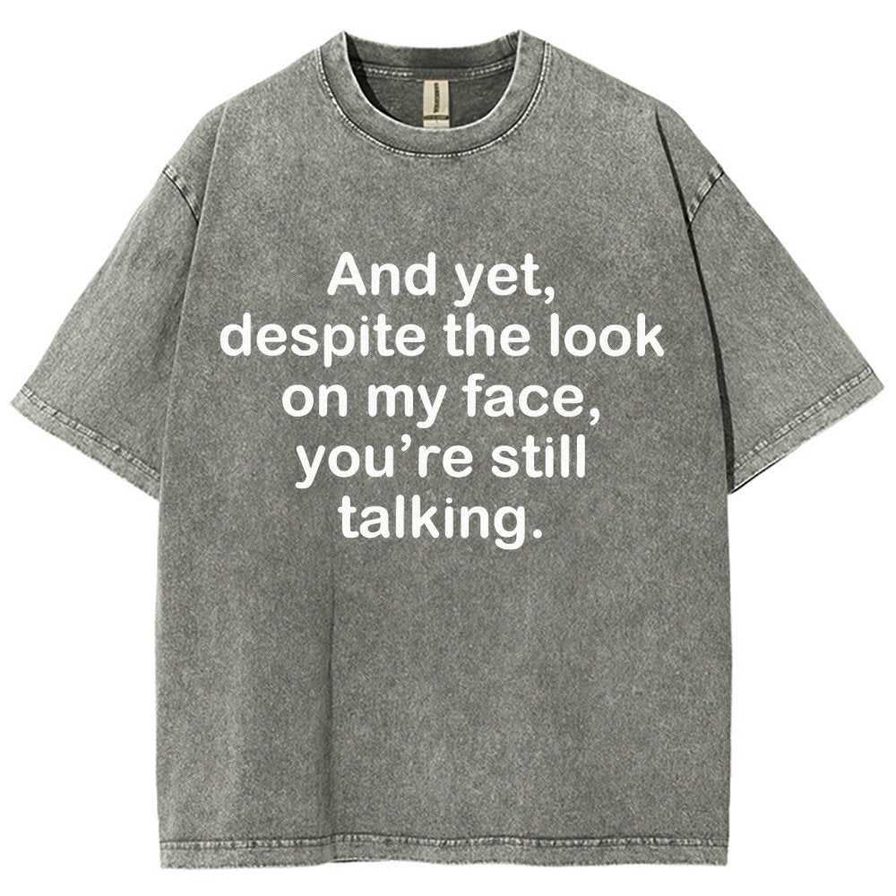 Funny Words Vintage Distressed T-shirt
