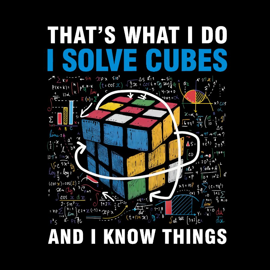 Competitive Puzzle I Solve Cubes And I Know Thing Cubing Nerdy T-Shirt