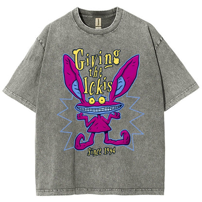 Giving The Ickis Vintage Distressed T-shirt