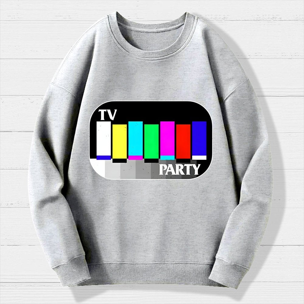 TV Party Geek Cotton Sweatshirt