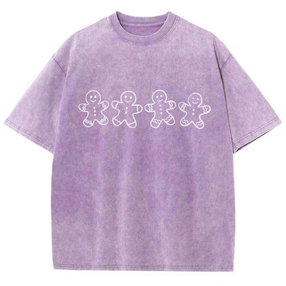 Christmas Gingerbread Cookies Vintage Distressed T-shirt