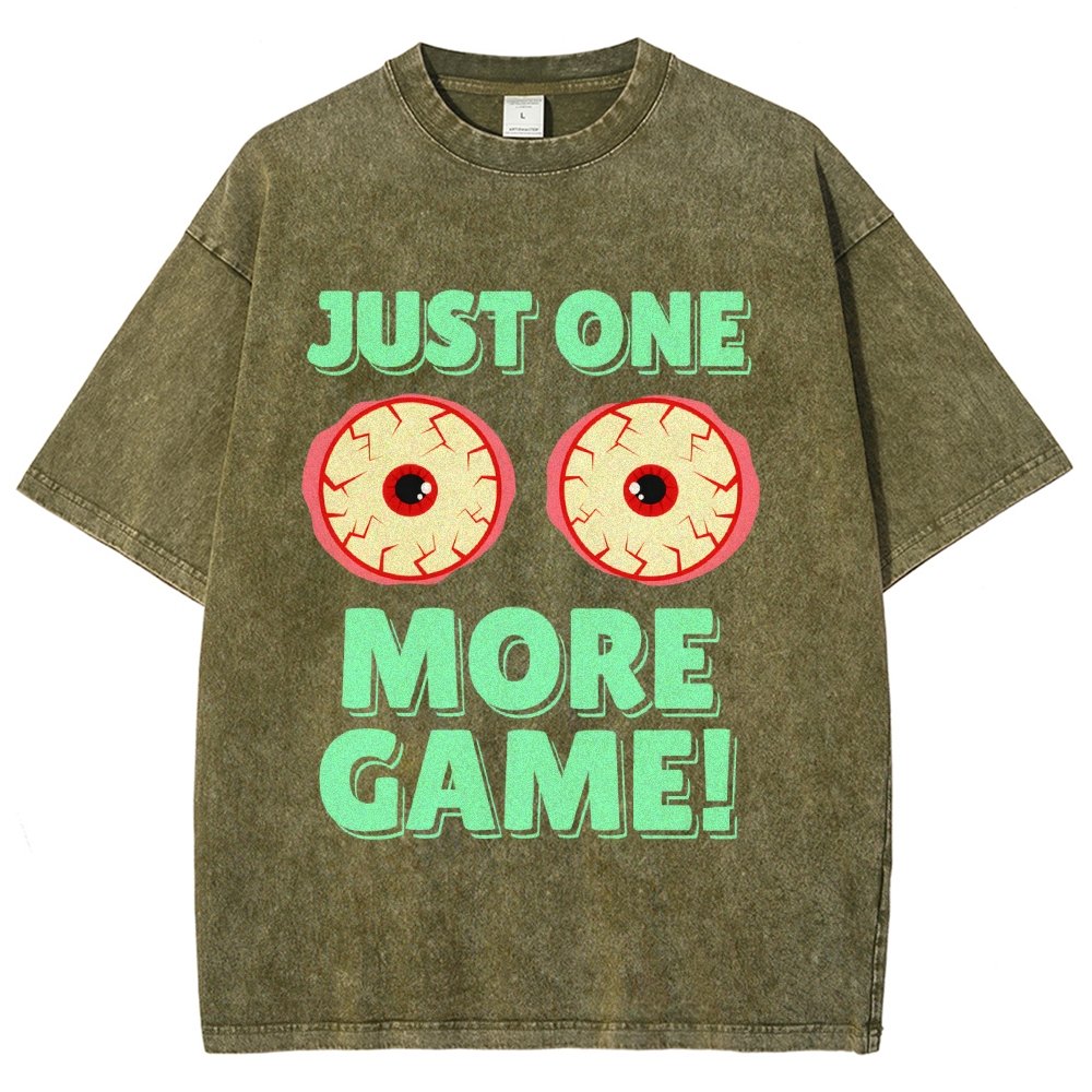 One More Game  Vintage Distressed T-shirt
