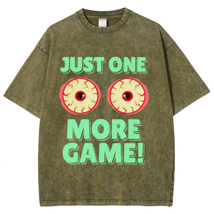 One More Game  Vintage Distressed T-shirt