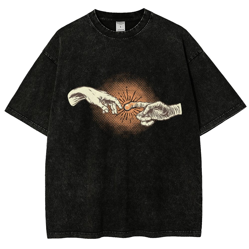 First Contact Vintage Distressed T-shirt