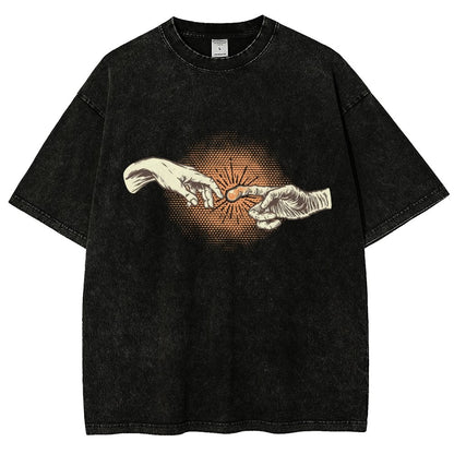 First Contact Vintage Distressed T-shirt