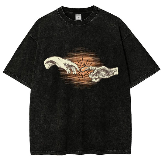 First Contact Vintage Distressed T-shirt