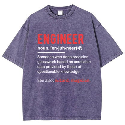 Engineer Definition Vintage Distressed T-shirt