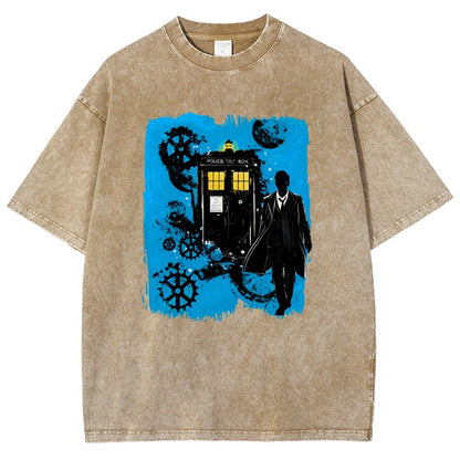 The Explorer And The Time Machine Vintage Distressed T-shirt