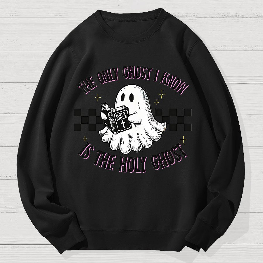 Holy Spirit Halloween Geek Cotton Sweatshirt