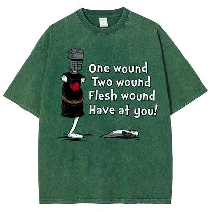 One Wound, Two Wound Essential Vintage Distressed T-shirt