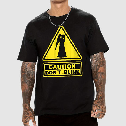Warning Don’t Blink Geek T-Shirt