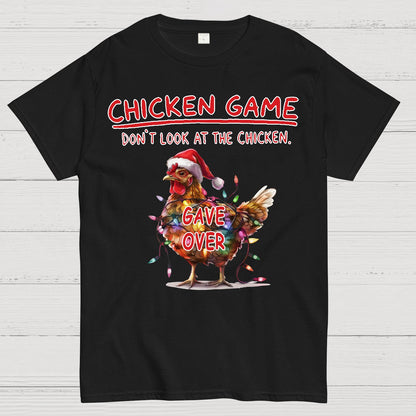 Funny Chicken Game Geek Christmas T-Shirt