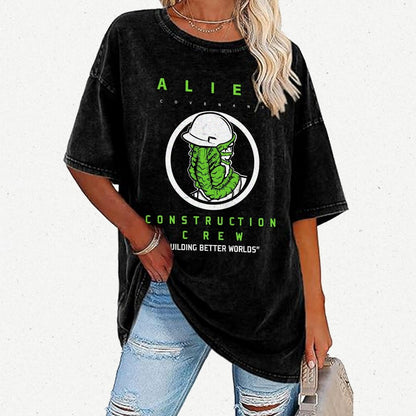 Mystery Construction Company Vintage Distressed T-shirt