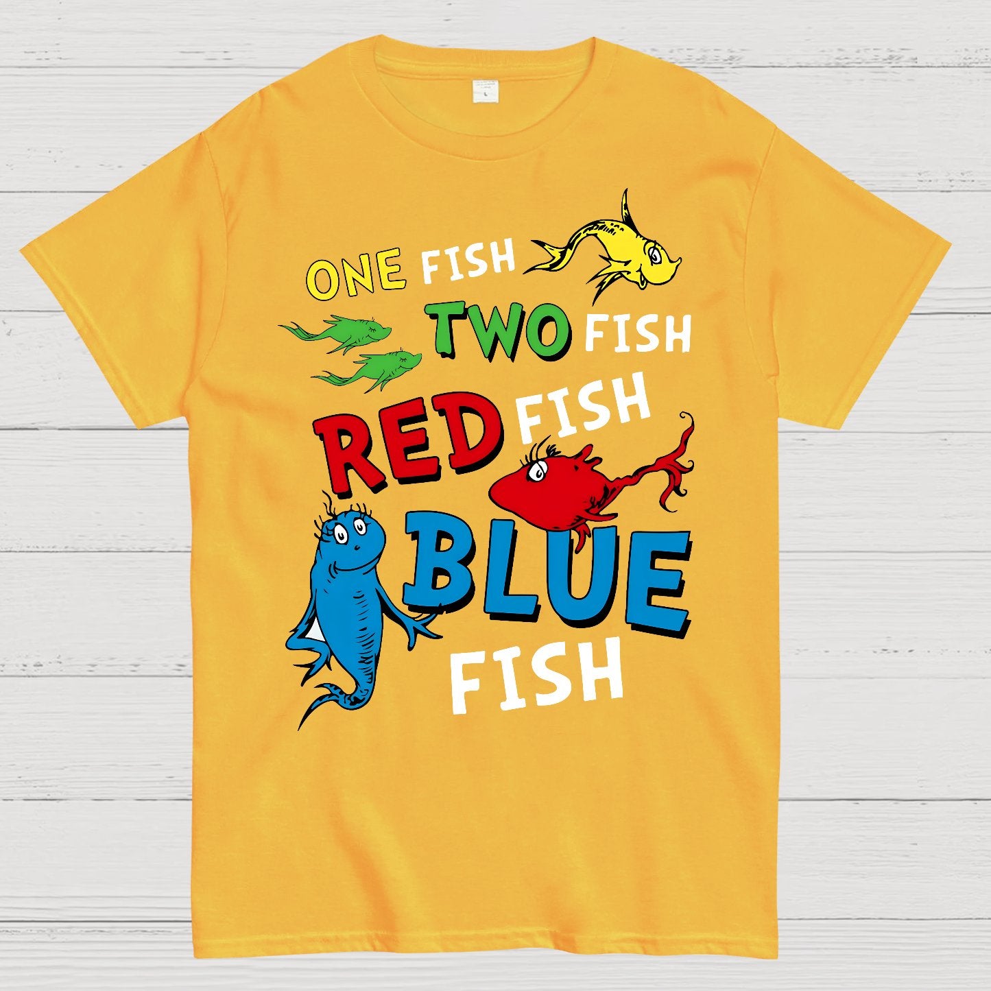 One Fish Two Fish,Reading Day Nerd Geek T-Shirt