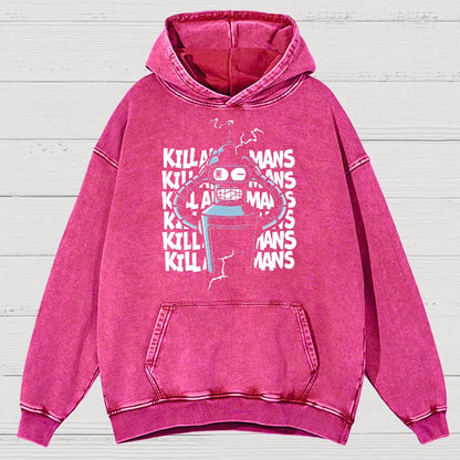 Machine Failure Vintage Distressed Hoodie