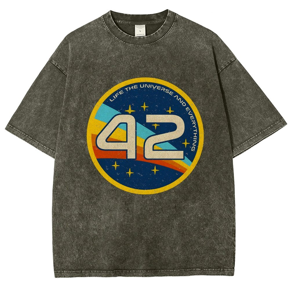 42 The Answer Of Everything Vintage Distressed T-shirt