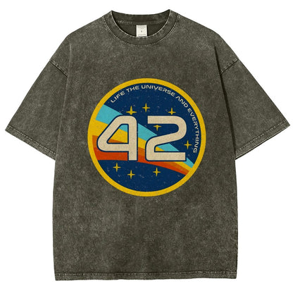 42 The Answer Of Everything Vintage Distressed T-shirt