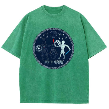 Greek Wars Vintage Distressed T-shirt
