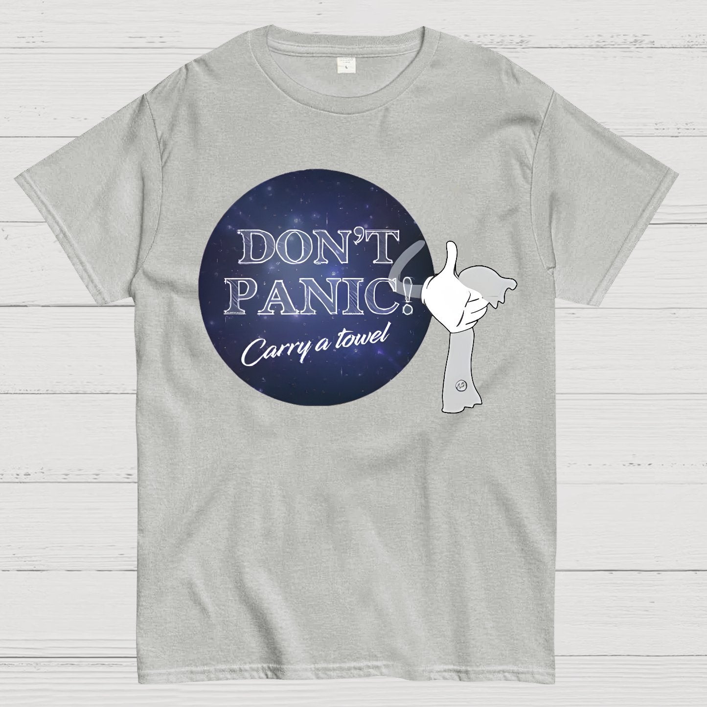 Don't Panic Grab a Towel！Geek T-Shirt