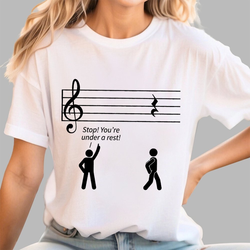 Stop Under a Rest Music Geek T-Shirt